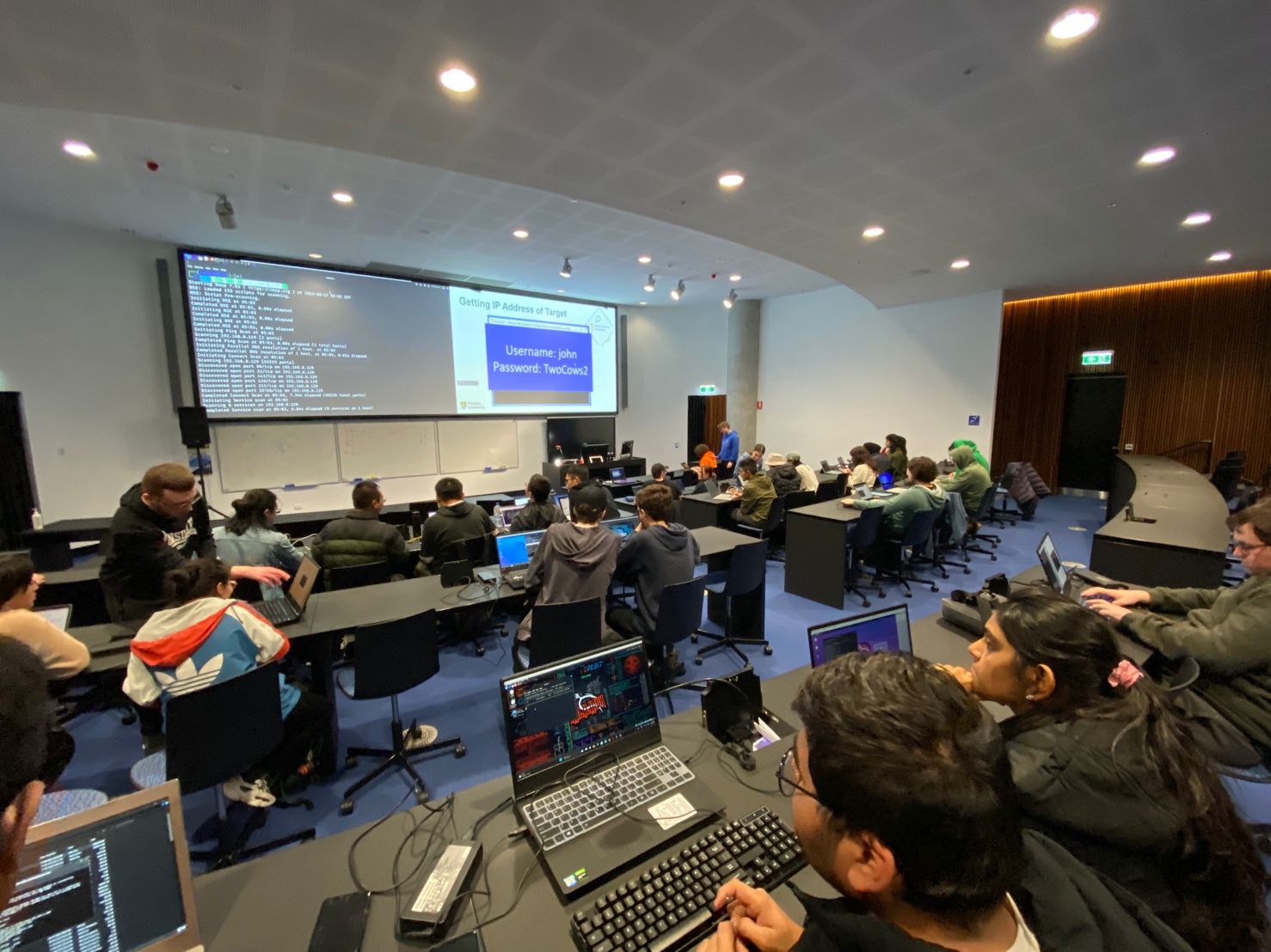 Large attendance at Getting Started with Hacking & Kali Linux workshop ran by Alistair Horwood