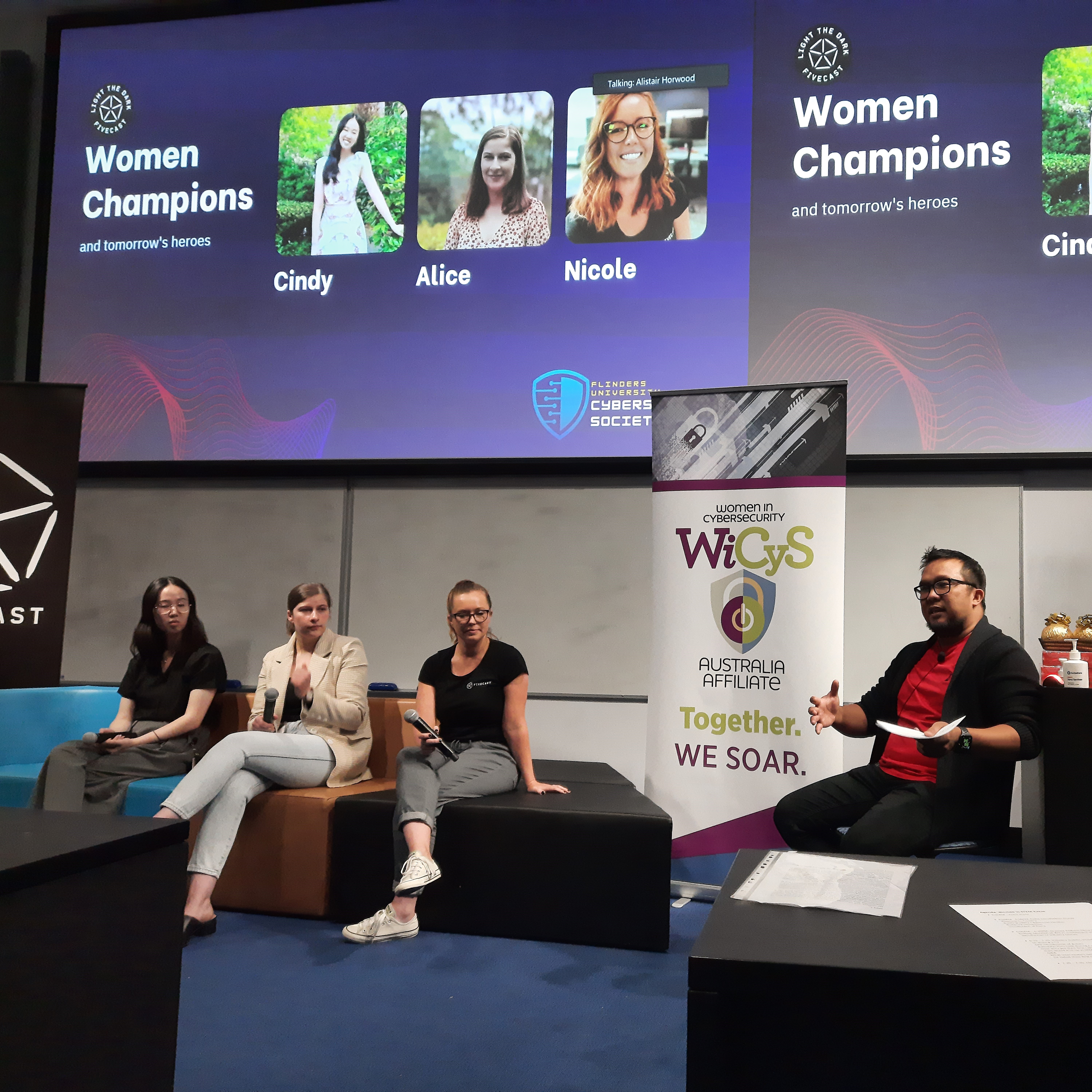 Women in STEM event, Fivecast & Jim Labillies